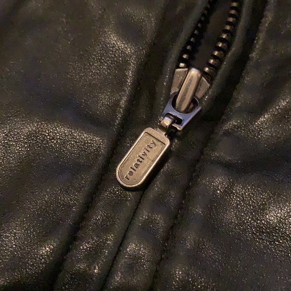 Relativity Black Leather Jacket - Picture 5 of 11